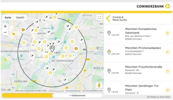 Commerzbank Geld einzahlen - Automatensuche
