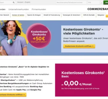 Commerzbank Girokonto Startseite