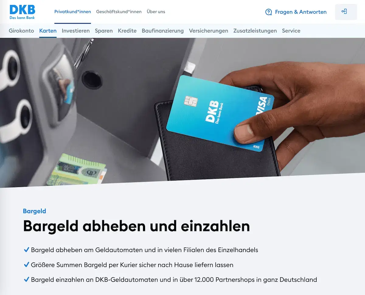 DKB Geld einzahlen