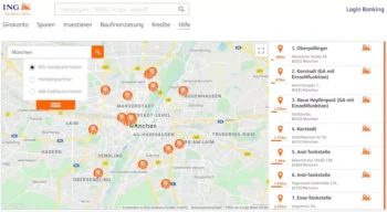ING Geld abheben – Automatensuche