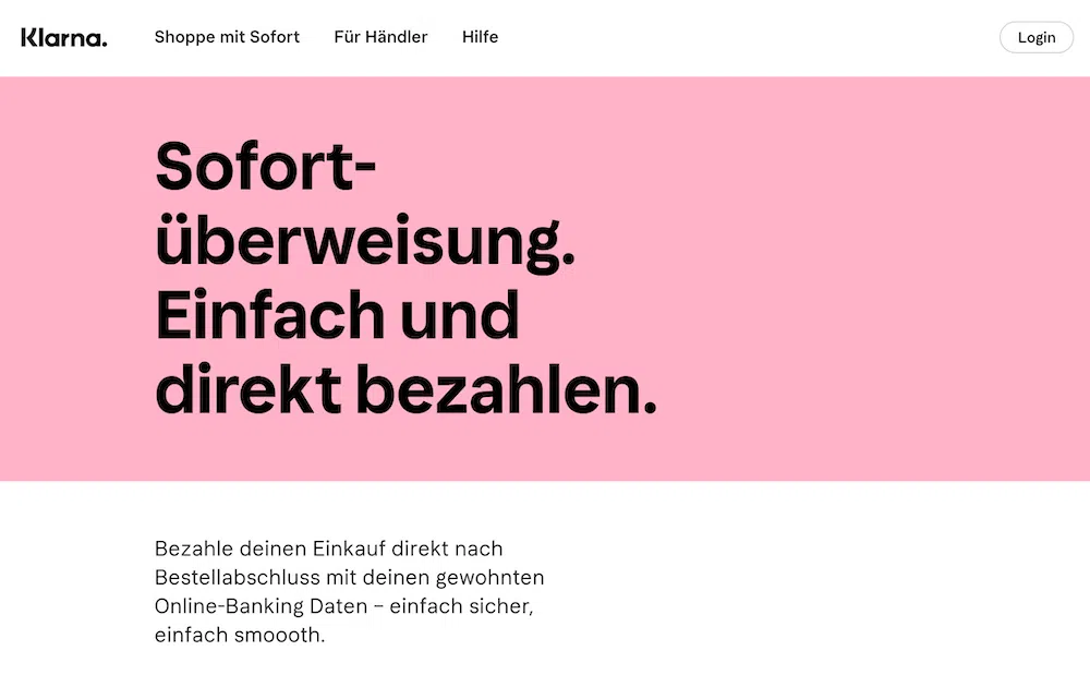 Sofortüberweisung