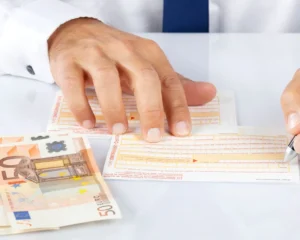 Beleghafte Überweisung