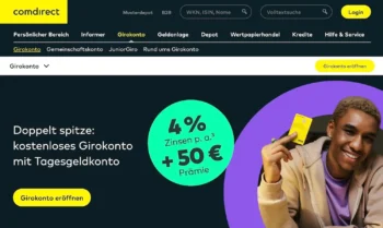 comdirect zweites Konto eröffnen