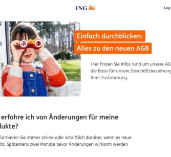 Neue Konditionen bei der ING