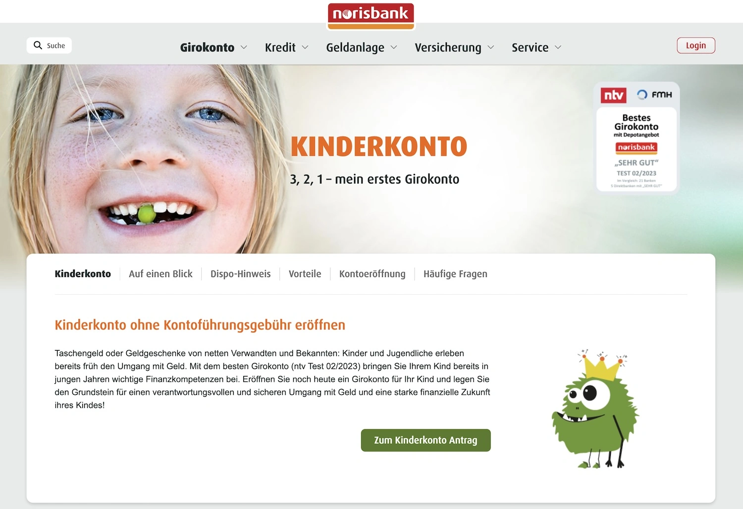 norisbank Kinderkonto