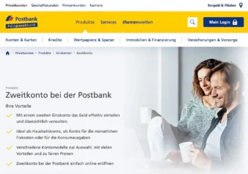 Postbank zweites Konto eröffnen